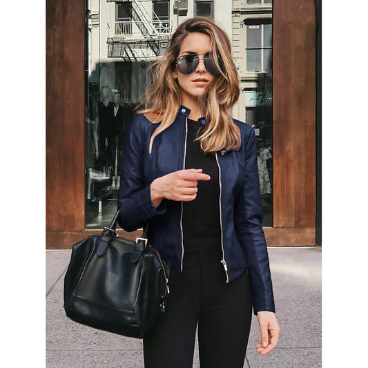 Women's Faux Leather Jacket
